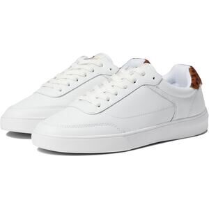 Official Program Size 9.5 White/Leopard Print STW-30 Leather Sneakers C1-3